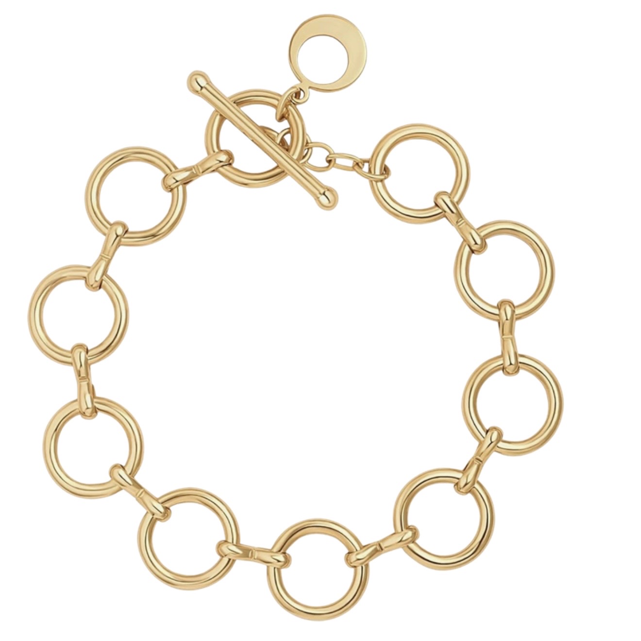 Gold chain link bracelet